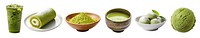 PNG famous Japanese dessert element set, transparent background