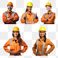 PNG diverse professional engineering design element set, transparent background