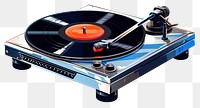 PNG A music vinyl record player electronics white background gramophone. AI generated Image by rawpixel.