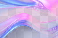 Abstract vibrant fluid gradient waves png overlay effect, transparent background