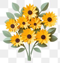 PNG Sunflower bouquet petal plant art. 