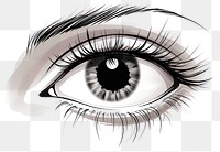 PNG Drawing eyelash sketch white. 