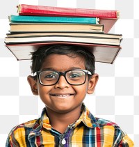 Indian children boy glasses photo head.