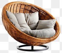 PNG Cozy rattan swivel lounge chair