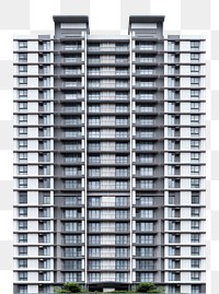 PNG Modern high-rise residential building