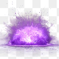 PNG Vibrant purple explosion energy burst