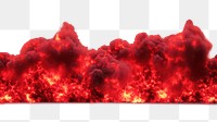 PNG Intense fiery red explosion