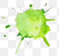 PNG  Vibrant green watercolor splash