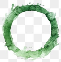 PNG  Green watercolor circle illustration