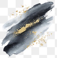 PNG  Abstract gold black watercolor splash