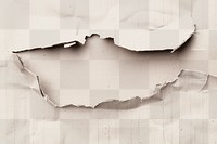 Ripped cardboard textured  png overlay effect, transparent background