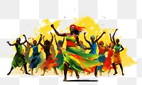 PNG Dancing celebration adult white background. 