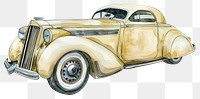 PNG Vintage classic car illustration art