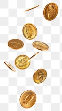 PNG Floating dollar coins accessories accessory treasure.