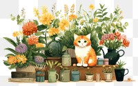 PNG Cat florist mammal flower plant. 