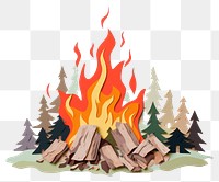 PNG  Bonfire fireplace art deforestation.