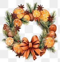 PNG Festive citrus holiday wreath