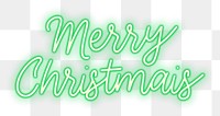 PNG Neon Merry Christmas sign