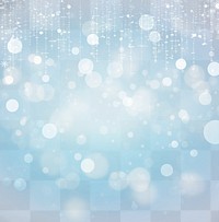 PNG Winter festive abstract bokeh background