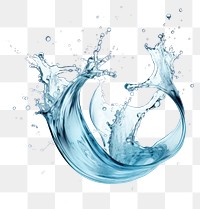 PNG Dynamic splash of blue water