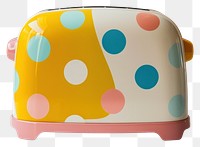 PNG Colorful polka dot kitchen toaster