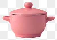 PNG Elegant pink ceramic cooking pot