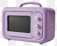 PNG Retro purple portable TV