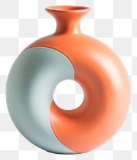 PNG Modern abstract ceramic vase