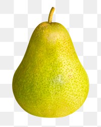 Pear fruit png clipart, organic food on transparent background