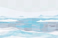 Serene abstract icy  png overlay effect, transparent background