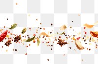 PNG  Spices food white background celebration.