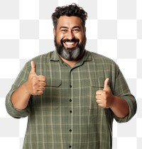 PNG Mexican man showing thumb up clothing finger smile. 