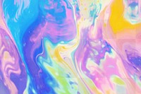 Vibrant abstract fluid   png paint texture, transparent background