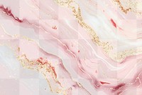 Elegant pink and gold marble png overlay effect, transparent background