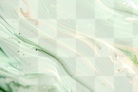 Elegant green and gold swirls png overlay effect, transparent background