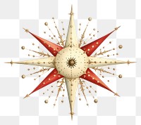 PNG Christmas star white background echinoderm chandelier. 