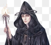 PNG Dark magic witch portrait adult spirituality.