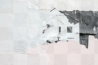 Abstract torn paper   png overlay effect, transparent background