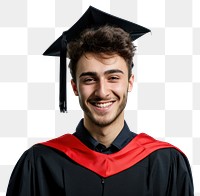 Happy british man graduation student university.