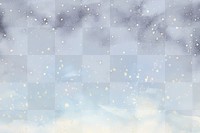 Starry night sky watercolor  png overlay effect, transparent background