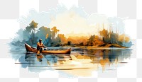 PNG Canoe canoeing vehicle rowboat. 