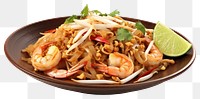 PNG Pad Thai noodle plate food. 