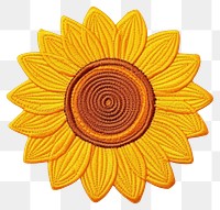 PNG Sunflower pattern plant art.