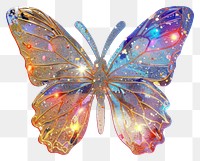 PNG Glitter butterfly flat sticker accessories chandelier accessory.