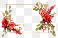 PNG  Flower wreath plant frame.