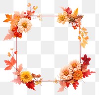 PNG Flower wreath autumn plant.