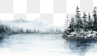 PNG Lake landscape outdoors drawing. 