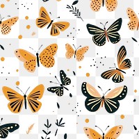 PNG  Butterfly pattern insect animal. 