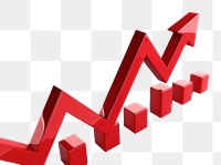 PNG Red arrow pointing downwards graph performance bulldozer.