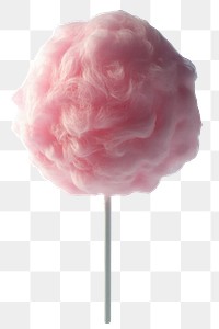 Pink cotton candy confectionery lollipop sweets.